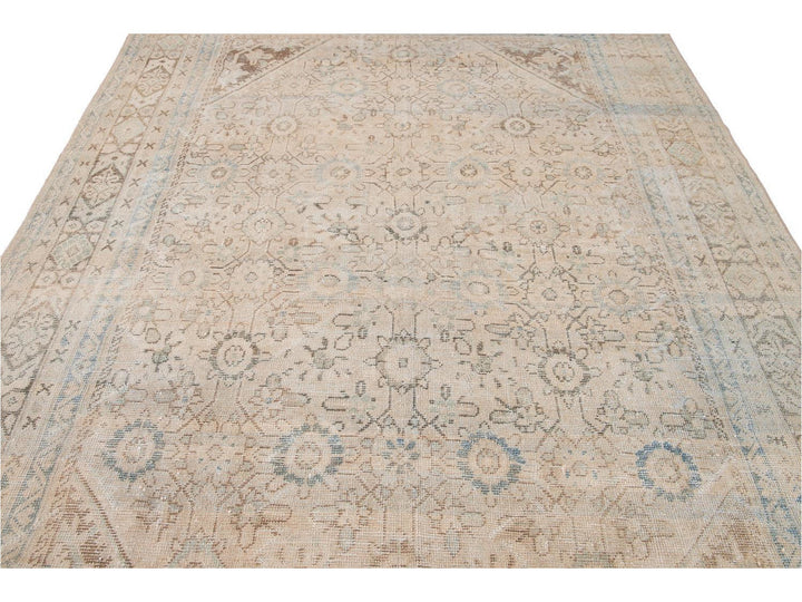 Vintage Mahal Wool Rug 8 X 12