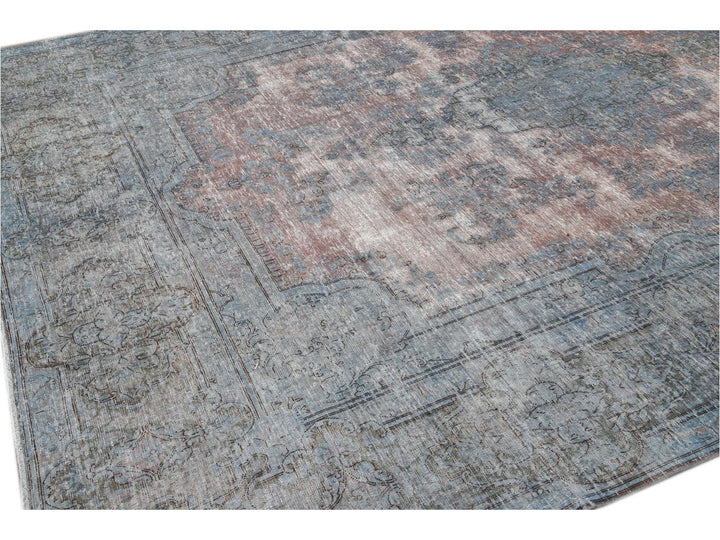Vintage Distressed Wool Rug 10 X 13