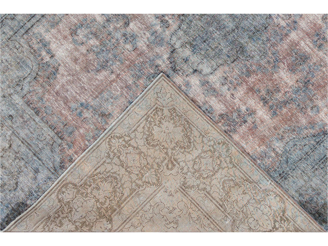 Vintage Distressed Wool Rug 10 X 13