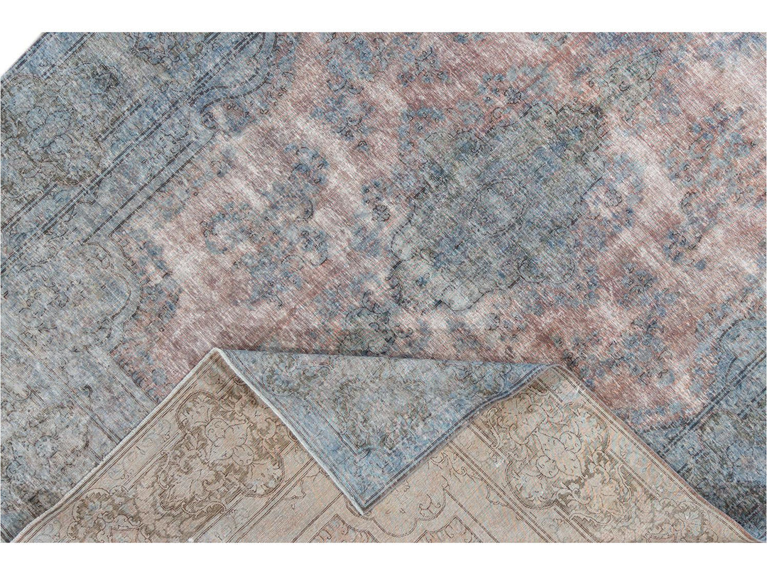 Vintage Distressed Wool Rug 10 X 13