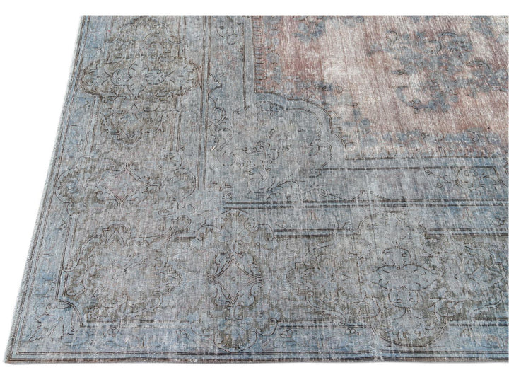 Vintage Distressed Wool Rug 10 X 13