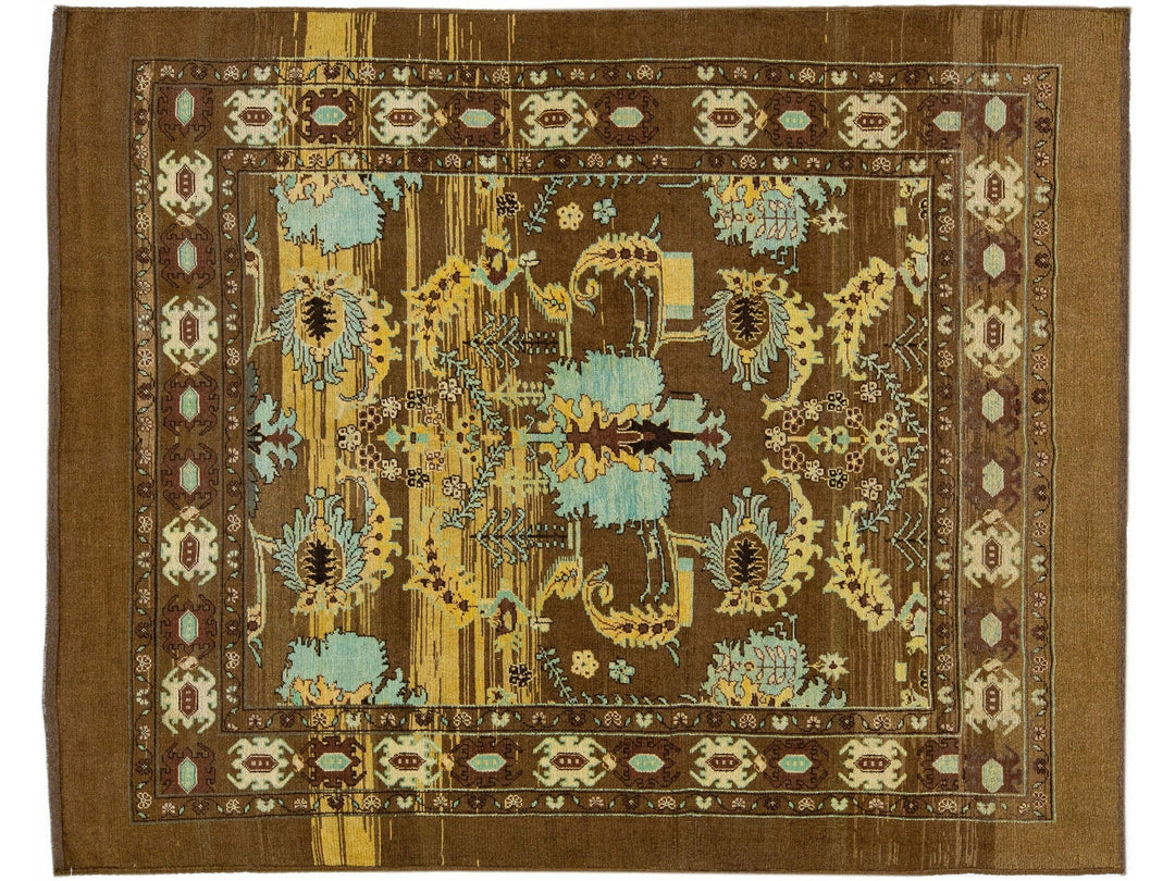 Transitional Revival Wool Rug 8 X 10