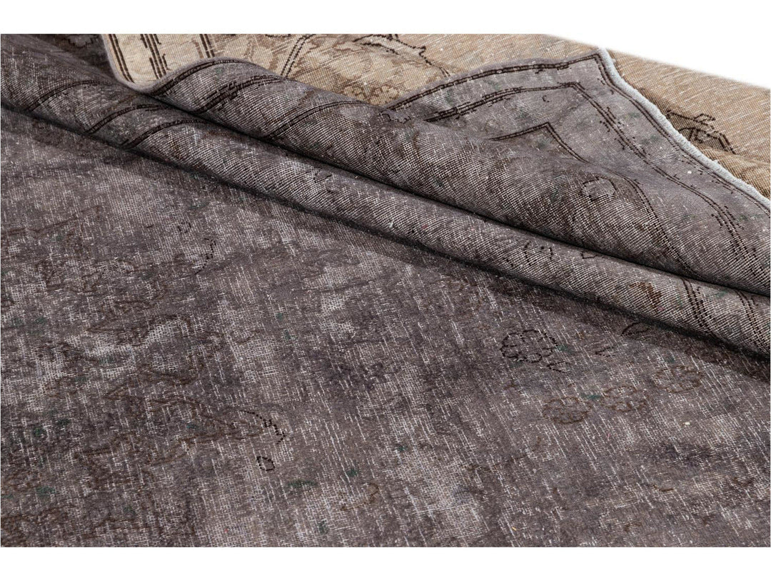 Vintage Distressed Wool Rug 10 X 14