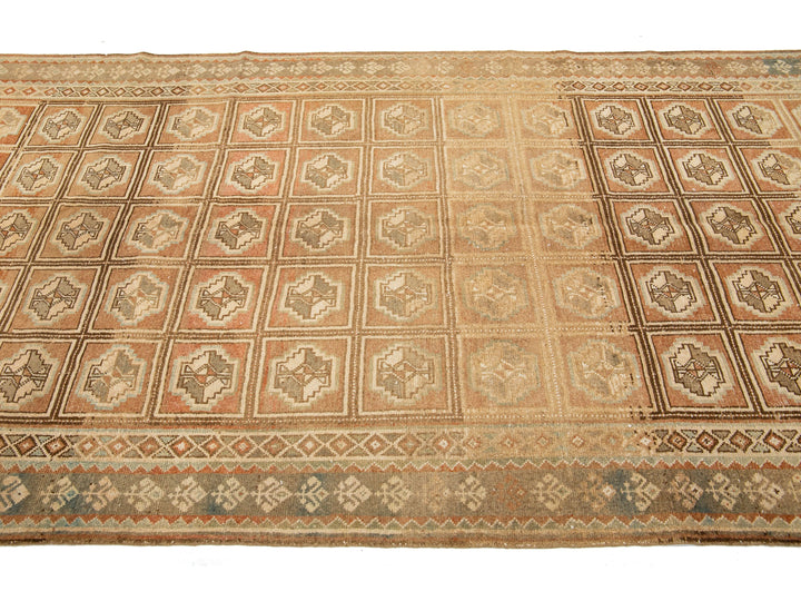 Antique Afshar Wool Runner 5 X 10