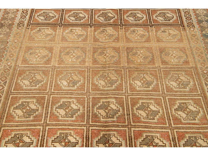 Antique Afshar Wool Runner 5 X 10