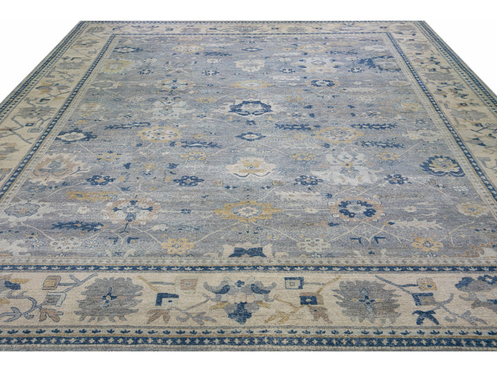 Modern Indian Wool Rug 15 X 19