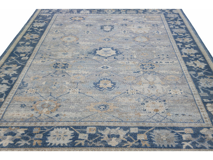 Modern Indian Wool Rug 10 X 14