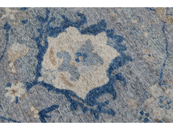 Modern Indian Wool Rug 10 X 14