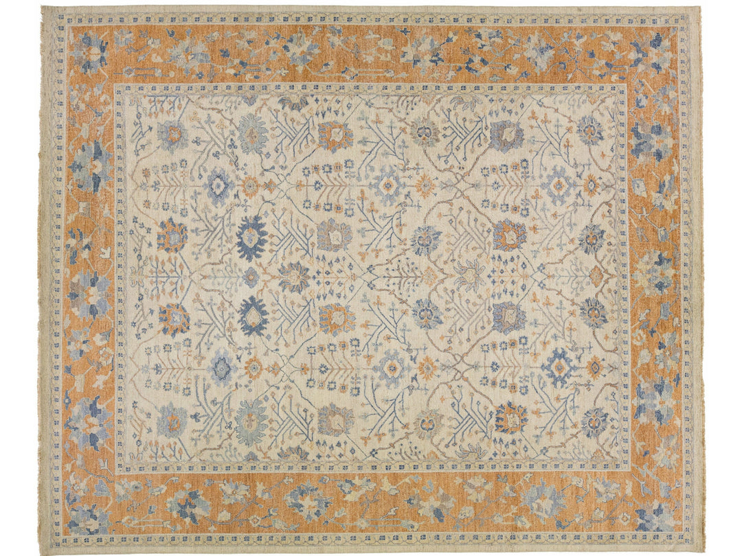 Modern Indian Wool Rug 12 X 15