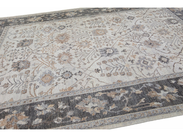 Modern Indian Wool Rug 9 X 12