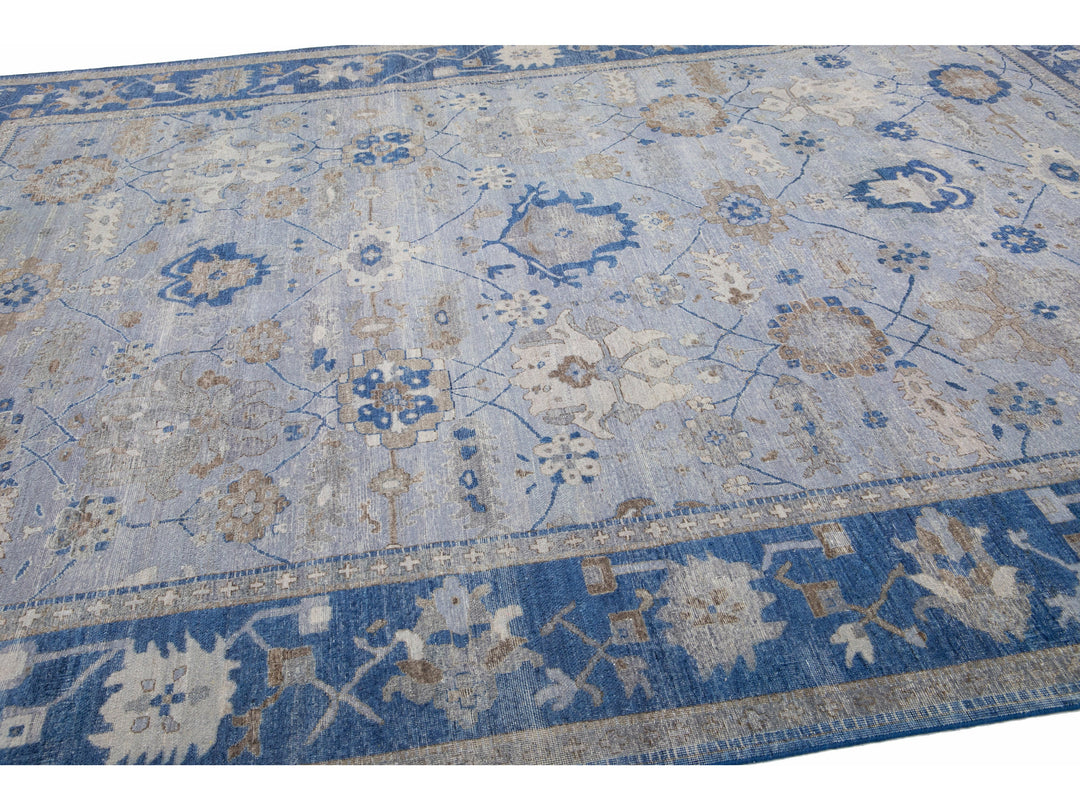 Modern Indian Wool Rug 10 X 14