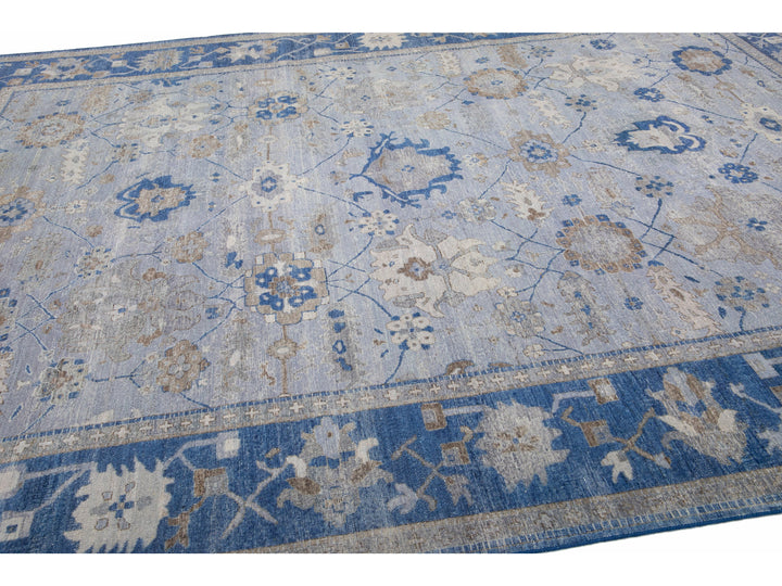 Modern Indian Wool Rug 10 X 14