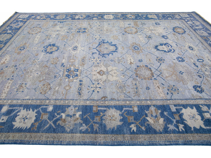 Modern Indian Wool Rug 10 X 14