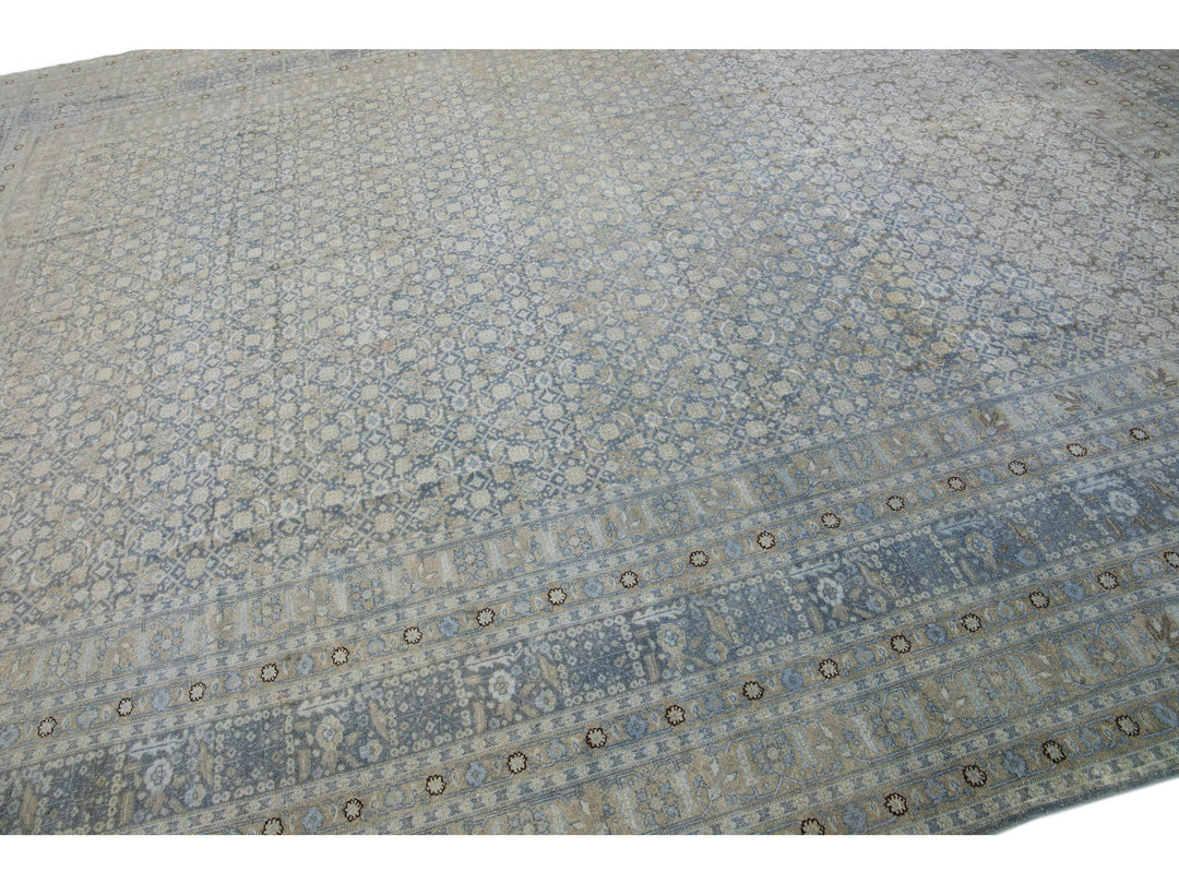 Antique Malayer Wool Rug 12 X 15