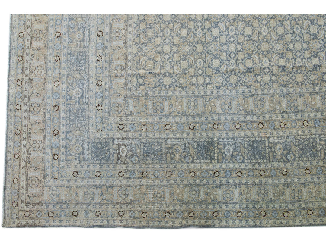 Antique Malayer Wool Rug 12 X 15