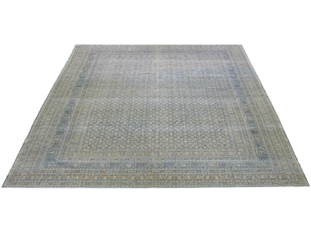 Antique Malayer Wool Rug 12 X 15