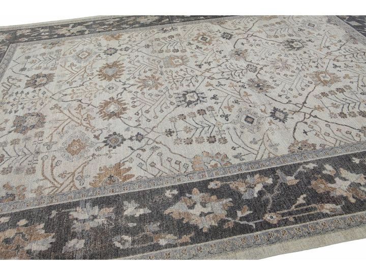 Modern Indian Wool Rug 10 X 14