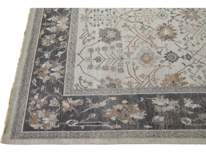 Modern Indian Wool Rug 10 X 14