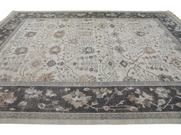 Modern Indian Wool Rug 10 X 14