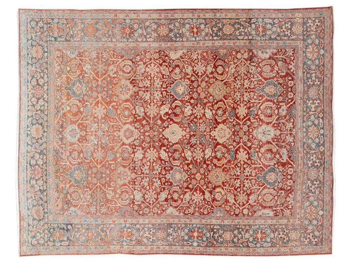 Vintage Mahal Wool Rug 9 x 12