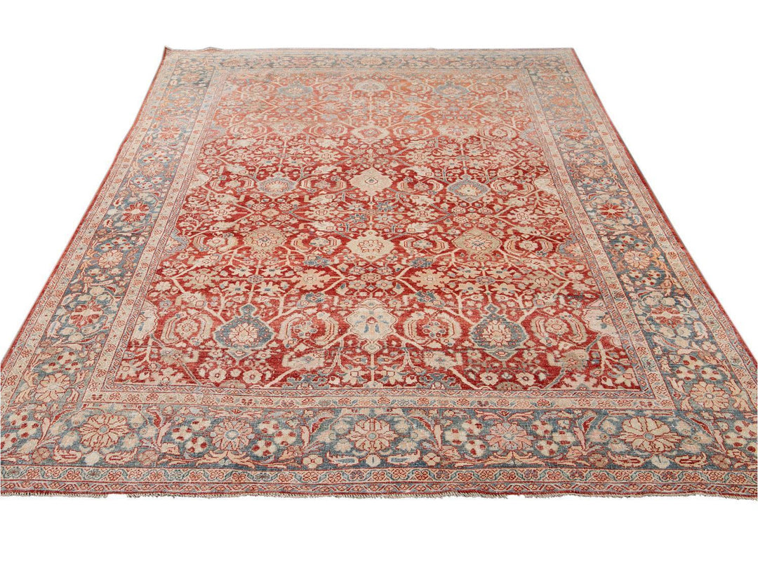 Vintage Mahal Wool Rug 9 x 12