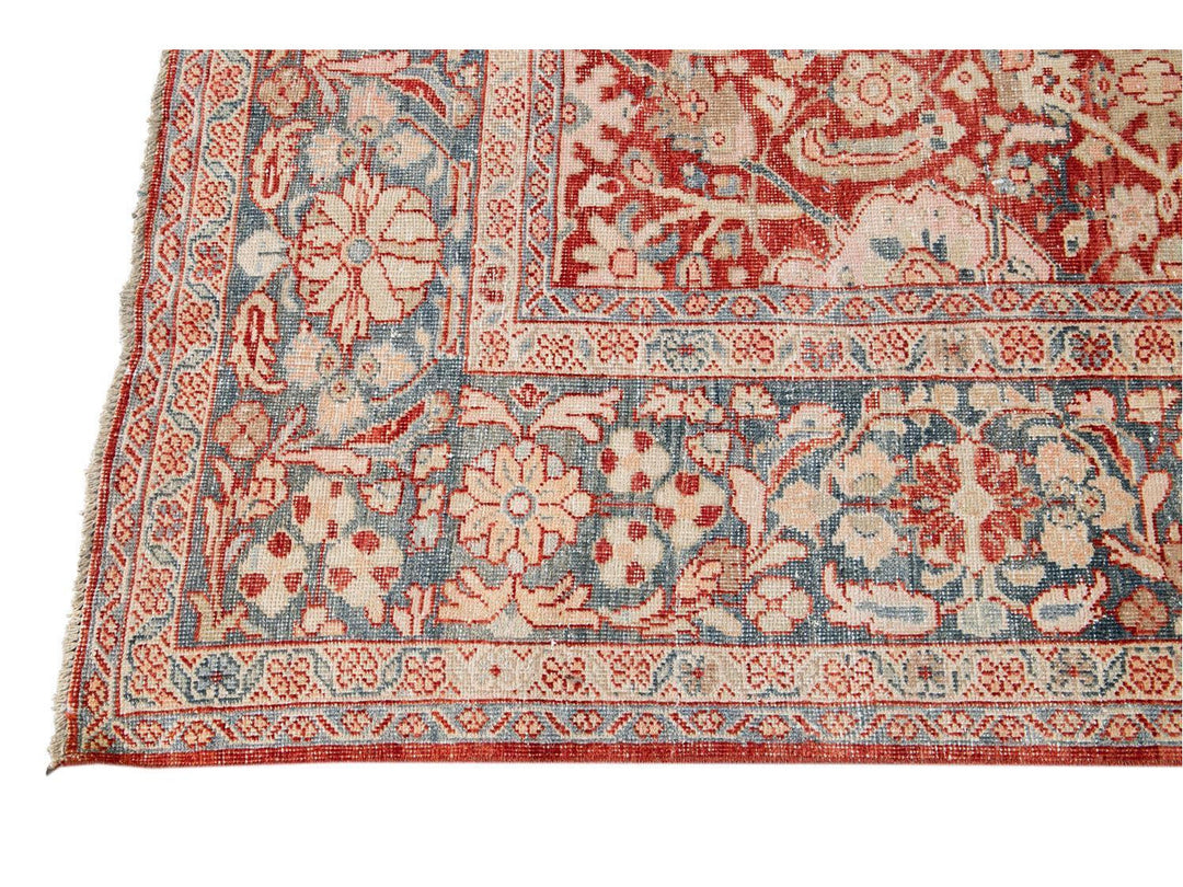 Vintage Mahal Wool Rug 9 x 12