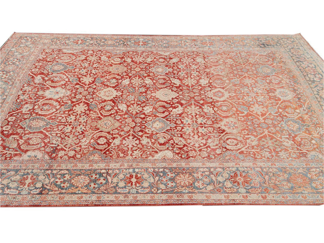 Vintage Mahal Wool Rug 9 x 12