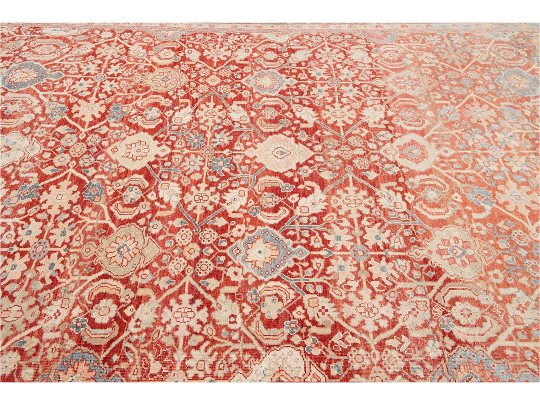 Vintage Mahal Wool Rug 9 x 12