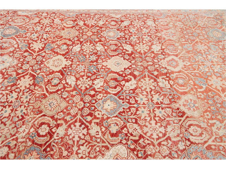 Vintage Mahal Wool Rug 9 x 12