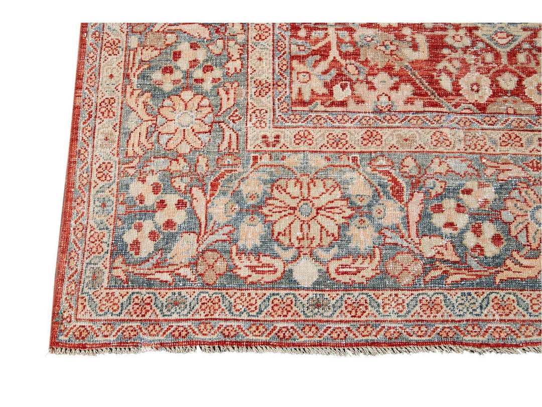 Vintage Mahal Wool Rug 9 x 12