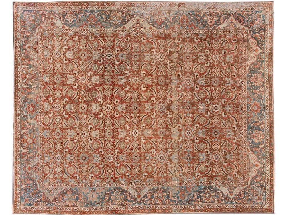 Vintage Malayer Wool Rug 9 x 12