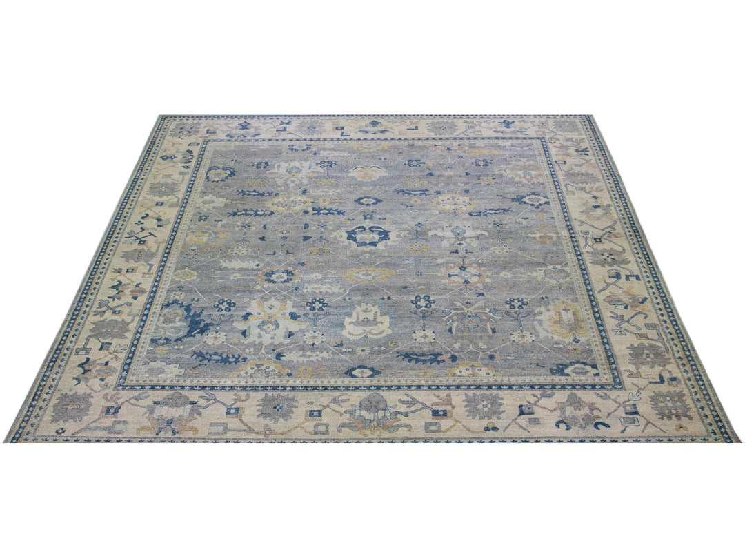 Modern Indian Wool Rug 15 X 16