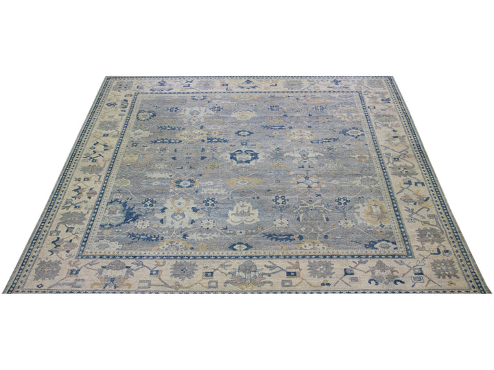 Modern Indian Wool Rug 15 X 16
