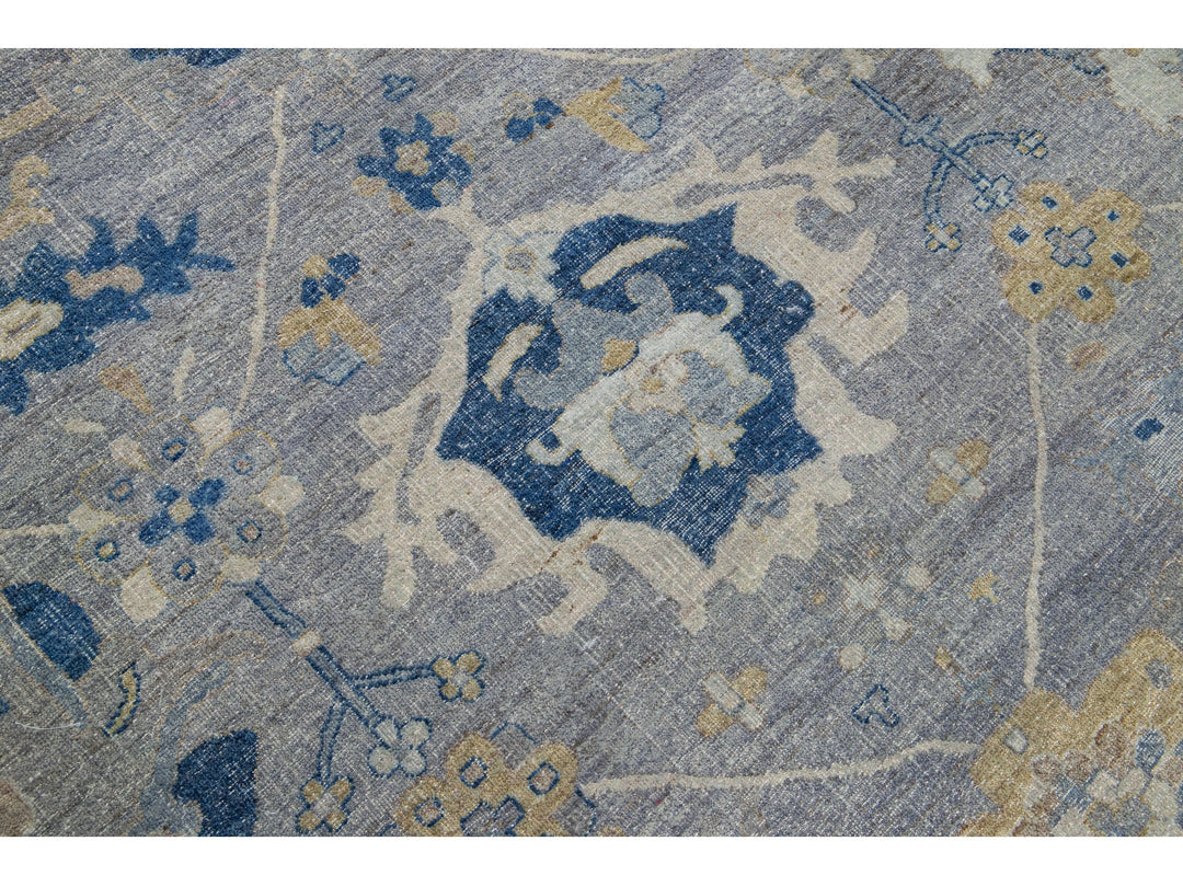 Modern Indian Wool Rug 15 X 16