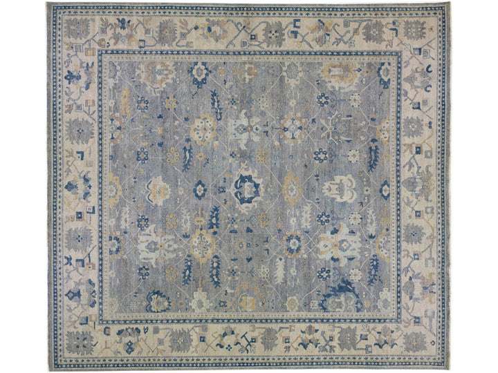 Modern Indian Wool Rug 15 X 16