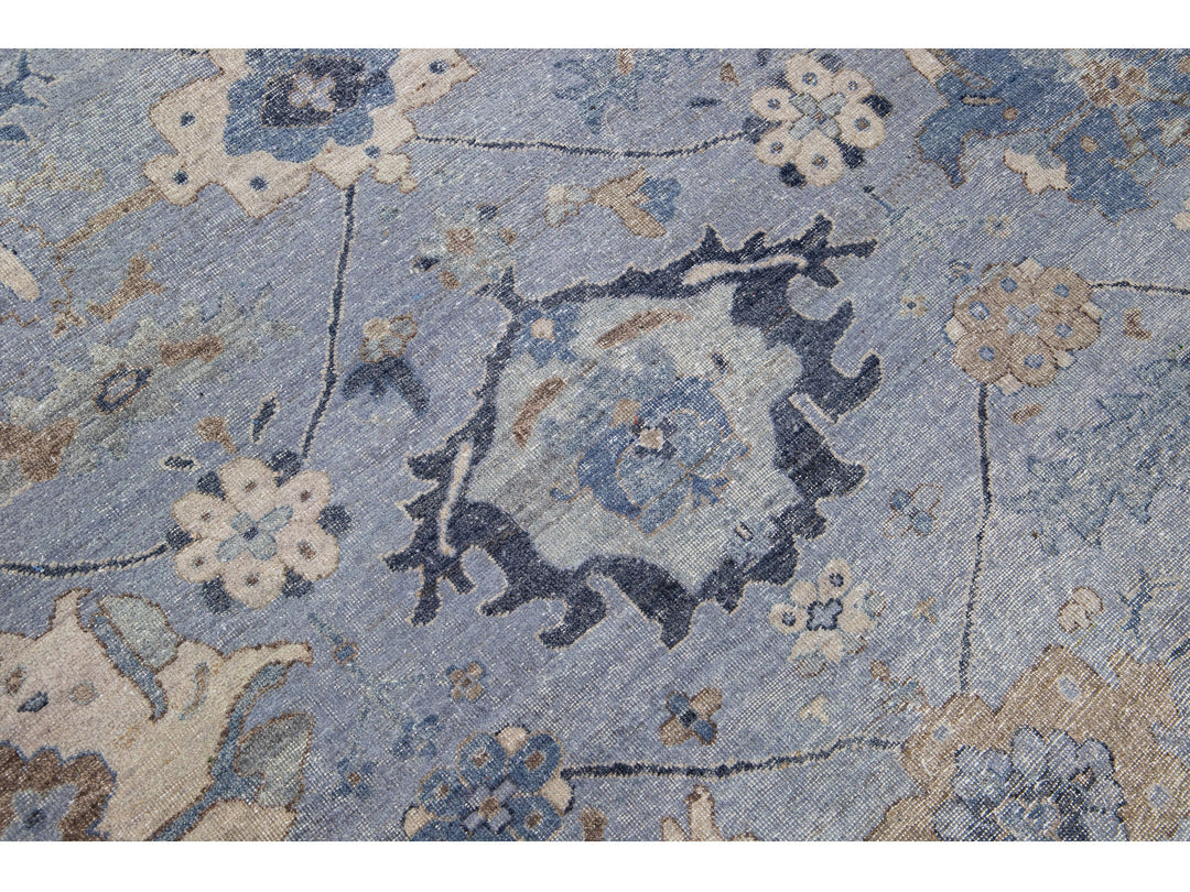 Modern Indian Wool Rug 12 X 15