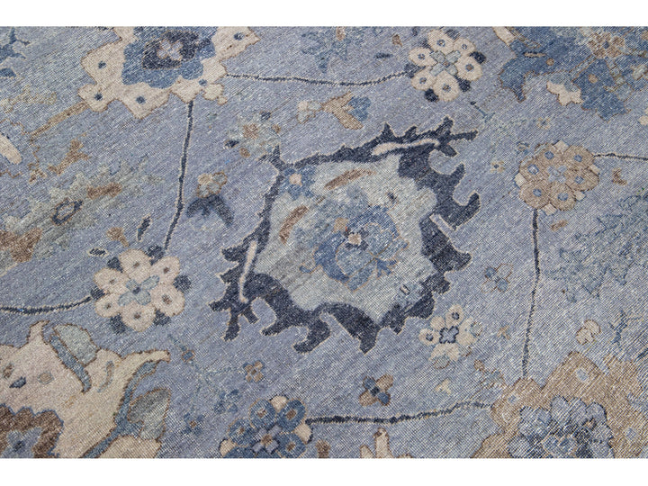 Modern Indian Wool Rug 12 X 15