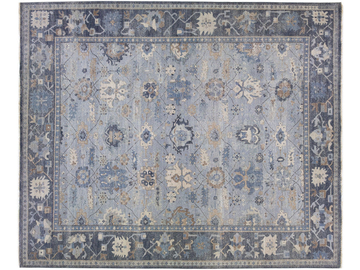 Modern Indian Wool Rug 12 X 15