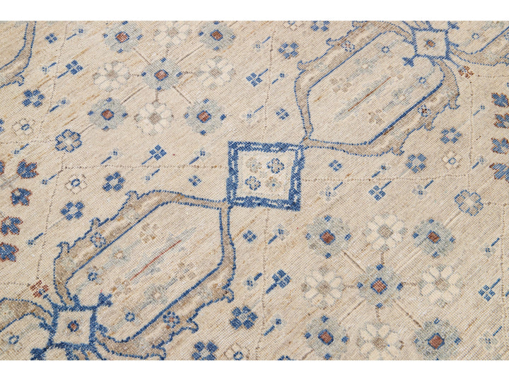 Modern Indian Wool Rug 10 X 14