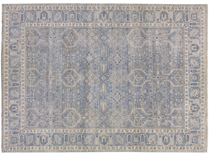 Modern Indian Wool Rug 10 X 14