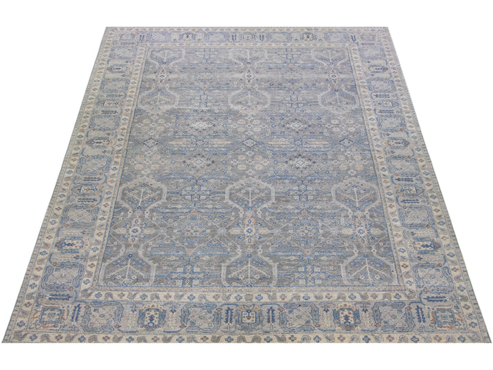 Modern Indian Wool Rug 10 X 14