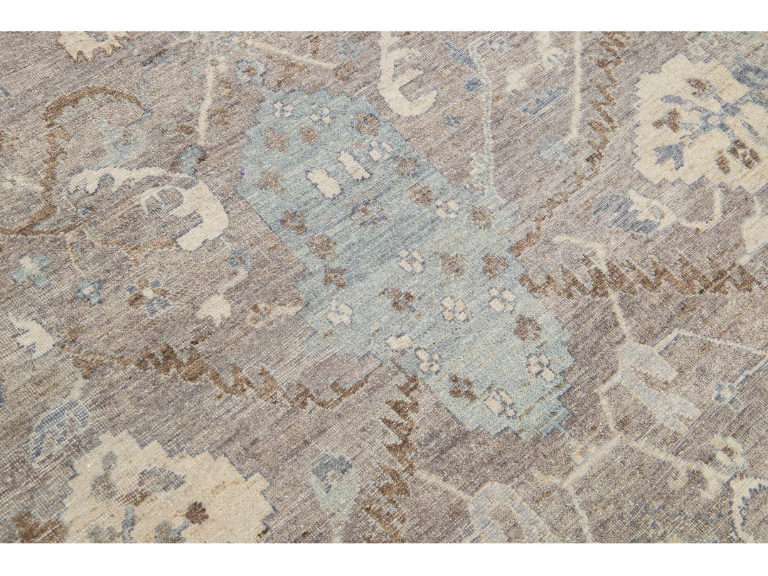 Modern Indian Wool Rug 15 X 19
