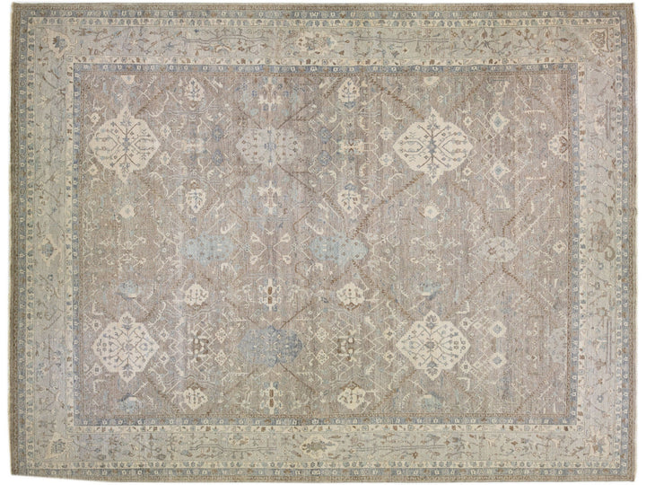 Modern Indian Wool Rug 15 X 19