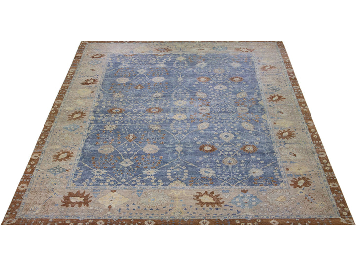 Modern Indian Wool Rug 15 X 19