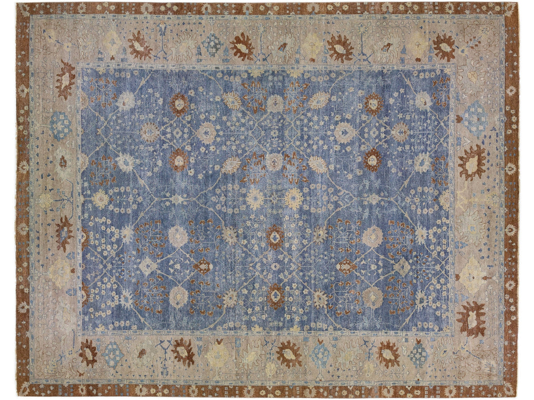 Modern Indian Wool Rug 15 X 19