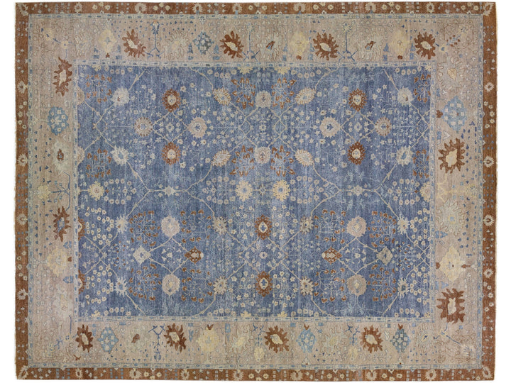 Modern Indian Wool Rug 15 X 19