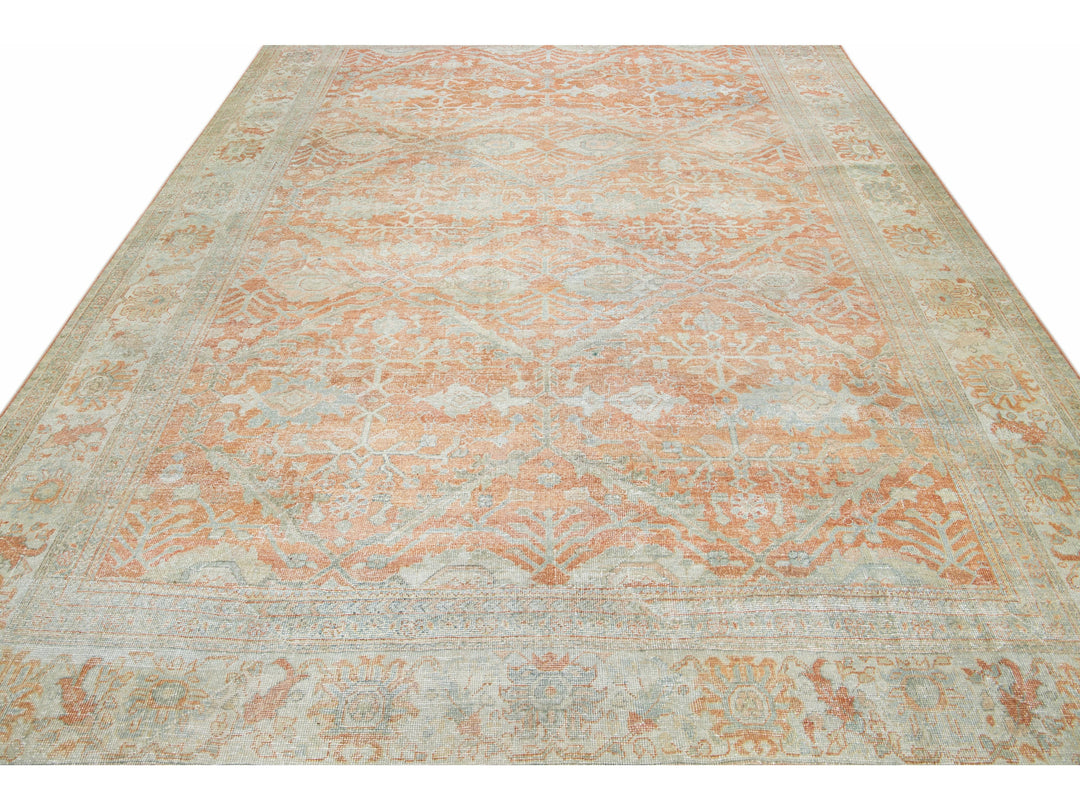 Antique Sultanabad Wool Rug 9 X 13