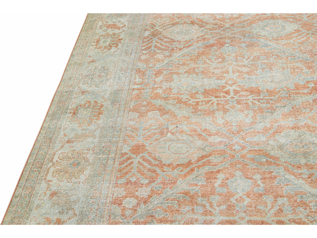 Antique Sultanabad Wool Rug 9 X 13