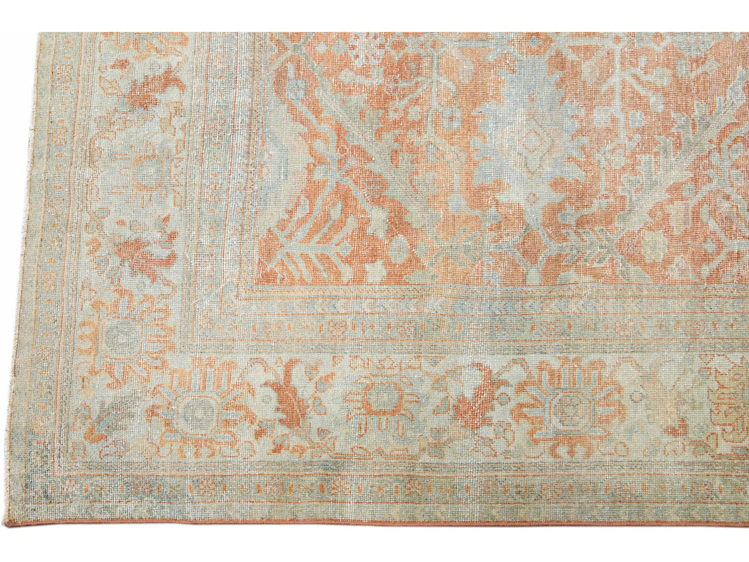 Antique Sultanabad Wool Rug 9 X 13