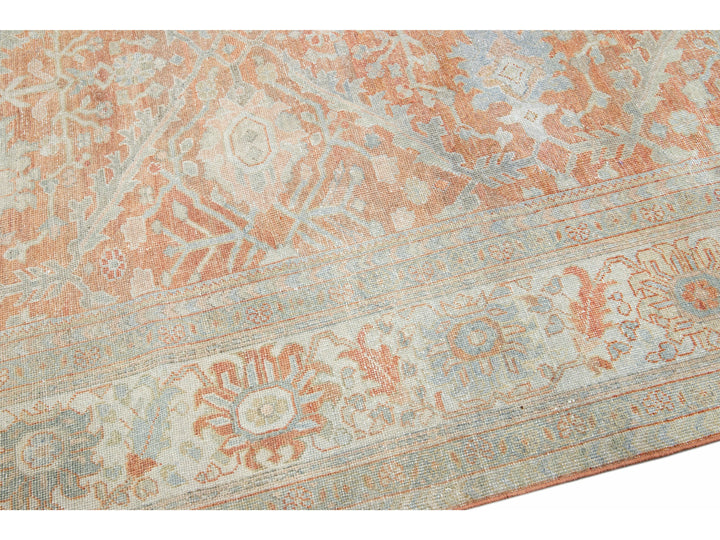 Antique Sultanabad Wool Rug 9 X 13